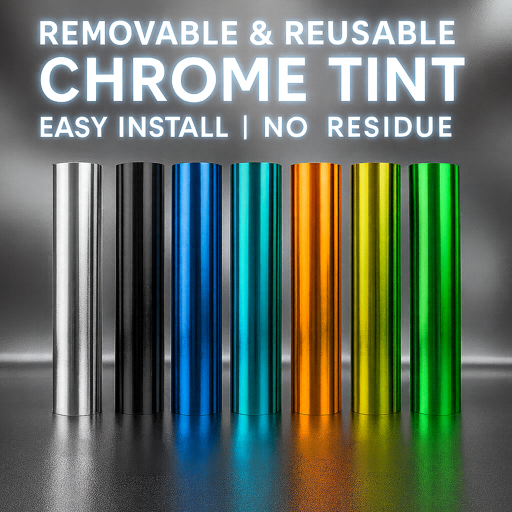 Precut Removeable Chrome Tint Colors