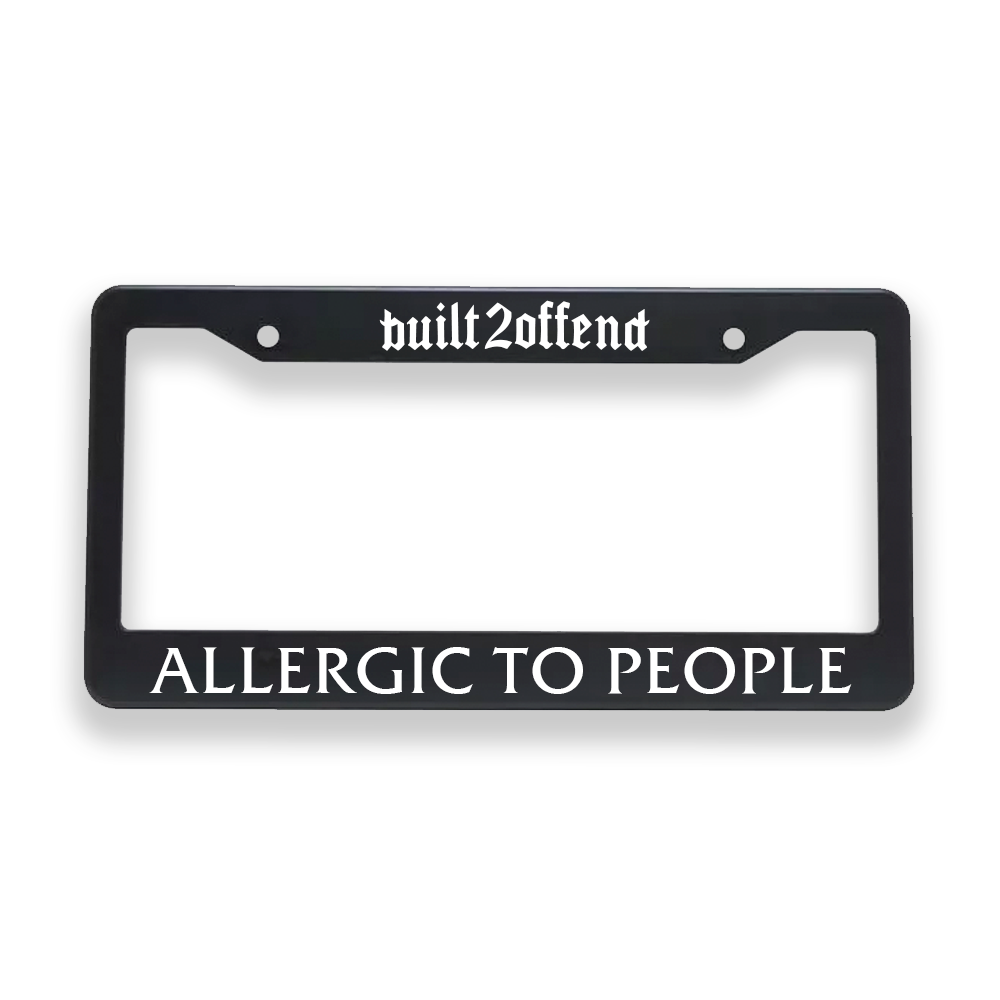 Allergic To People Plate