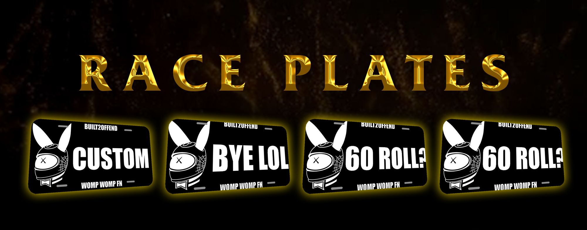 Bad Racing Plates Race Plates – Built2Offend