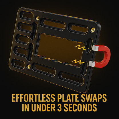 Magic Mount Magnetic License Plate Holder