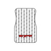 Barbed Wire White/Red Floor Mats