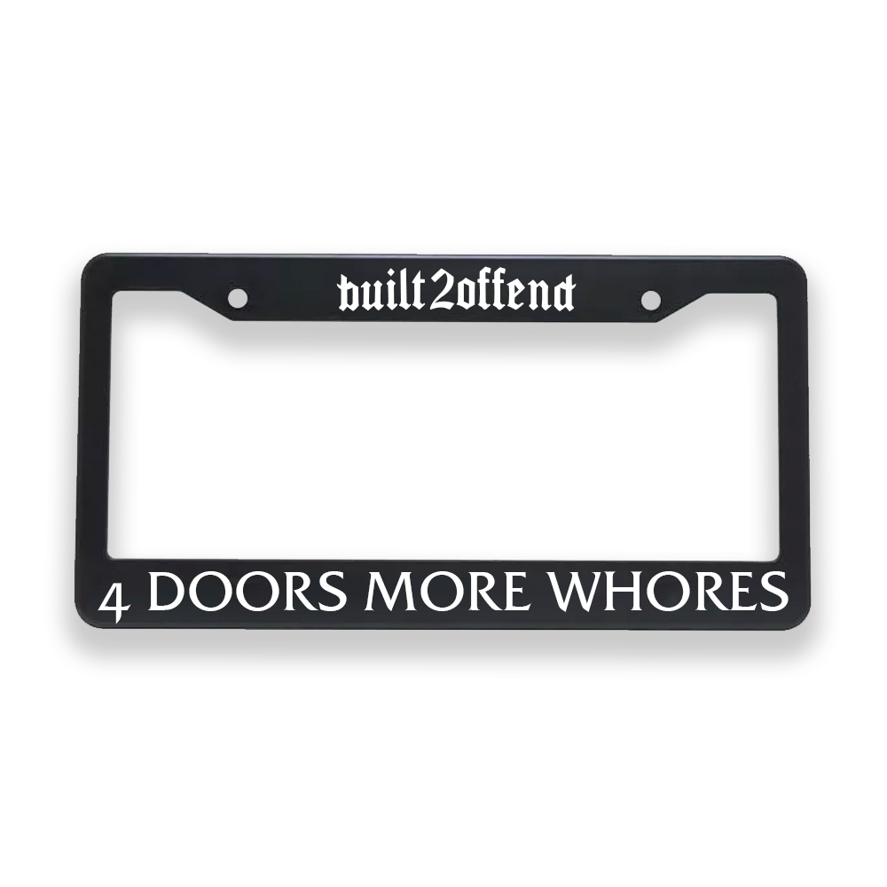 4 Doors More Whores Plate