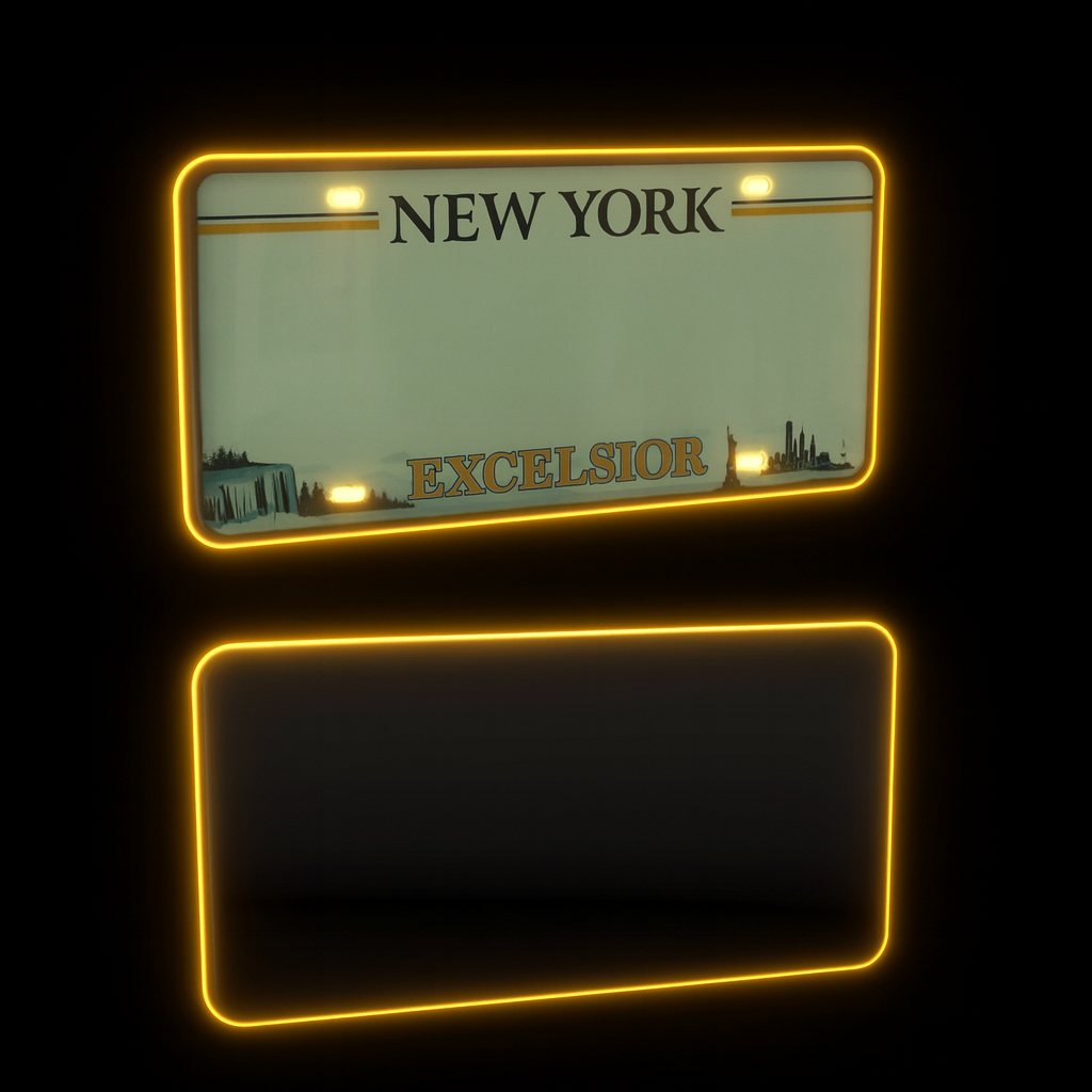 Blackout and Vanish License Plate Cover for CARS Universal Fit