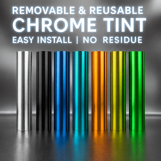 Precut Removeable Chrome Tint Colors