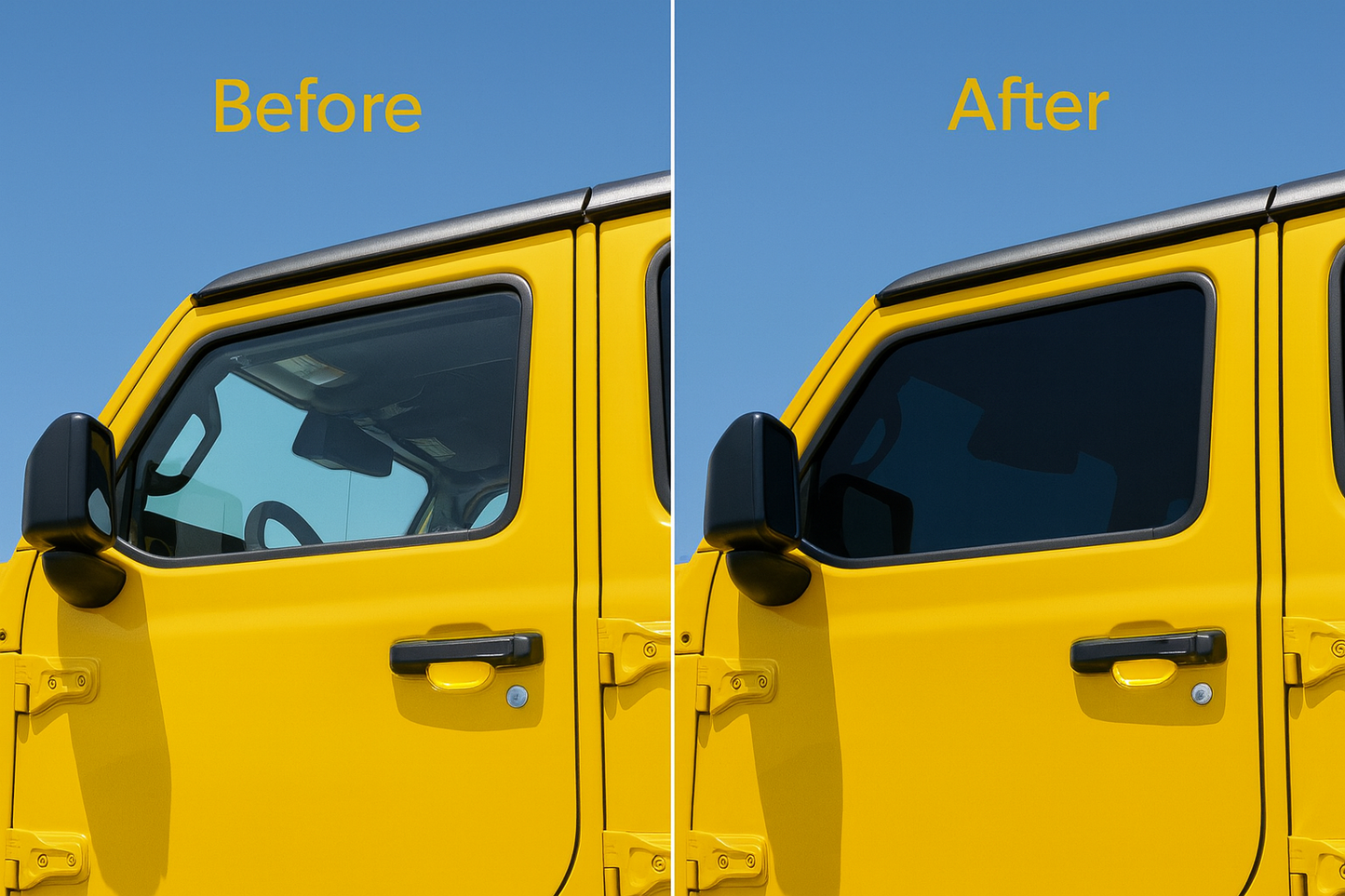 Front Windows Kit Removable Tint