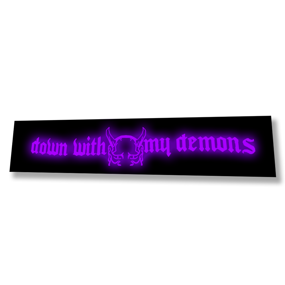 Down With My Demons LED Glow Panel