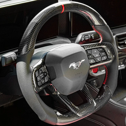 2024+ Ford Mustang S650 Carbon Fiber Steering Wheel