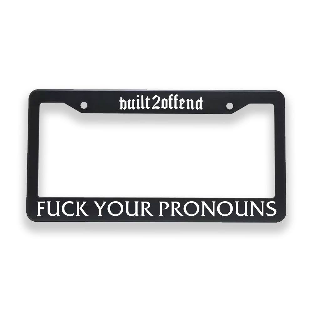 F Your Pronouns Plate