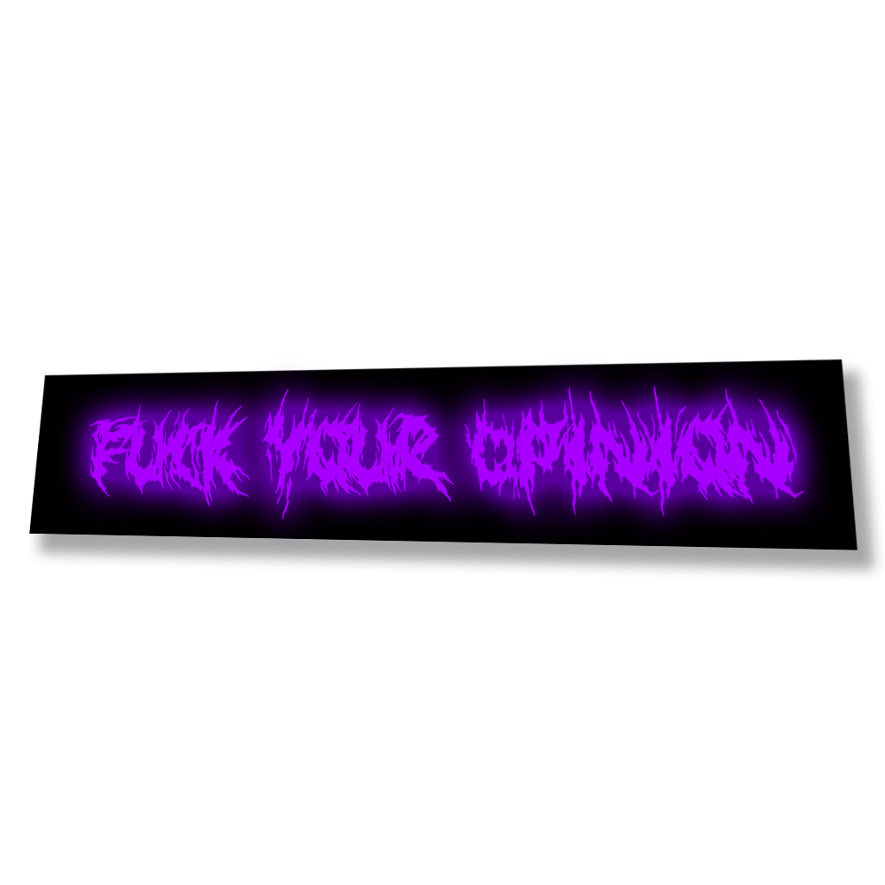 Fuck Your Opinion LED Glow Panel