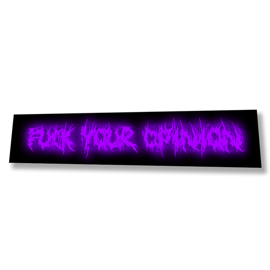 Fuck Your Opinion LED Glow Panel