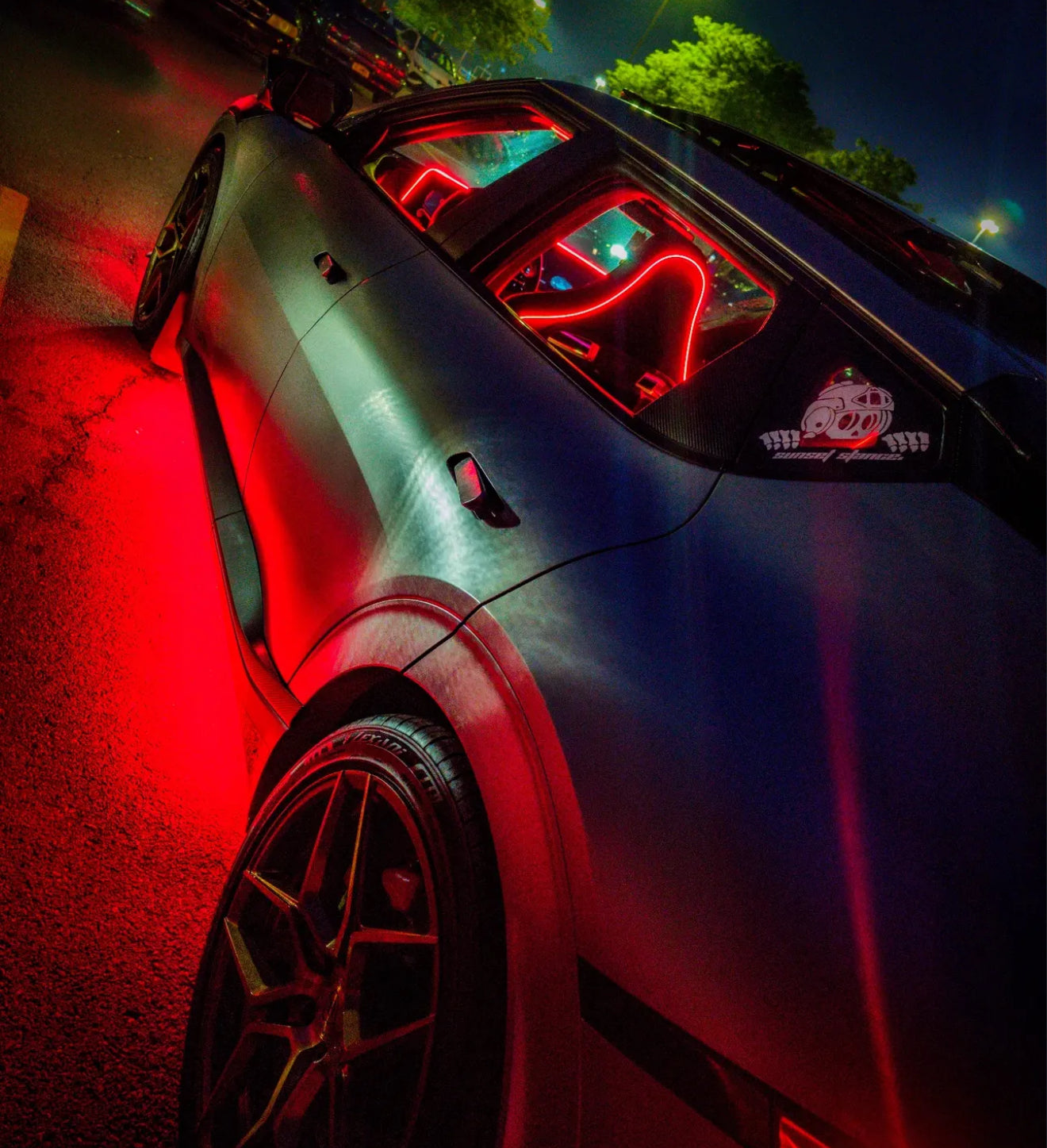 Built2Offend™ GloRide Interior LED Strip – RGBIC Interior Glow, App+Remote, Music‑Sync, Universal Fit