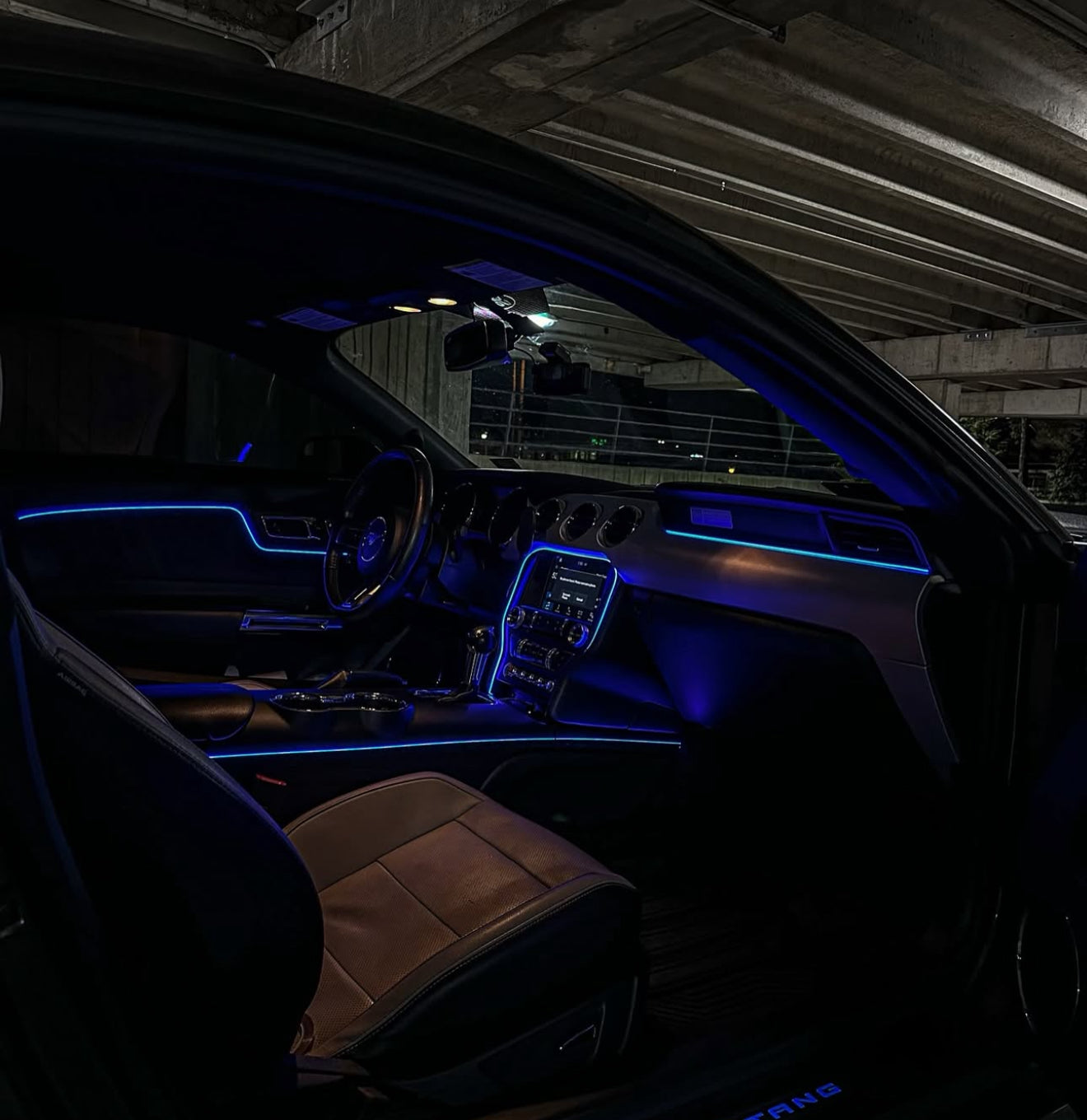 Built2Offend™ GloRide Interior LED Strip – RGBIC Interior Glow, App+Remote, Music‑Sync, Universal Fit
