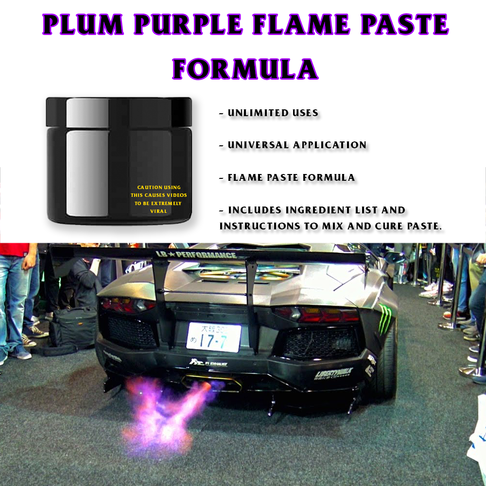 Plum Purple Flame Paste Formula