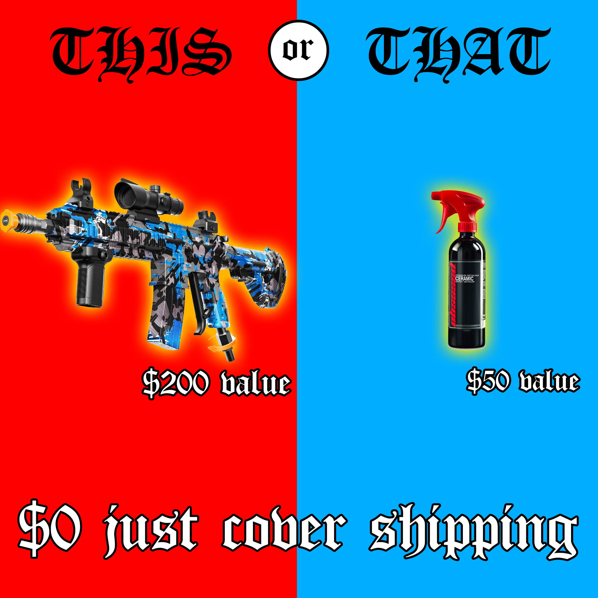This or That v1 (1 MAX PER PERSON ORDER ALONE)
