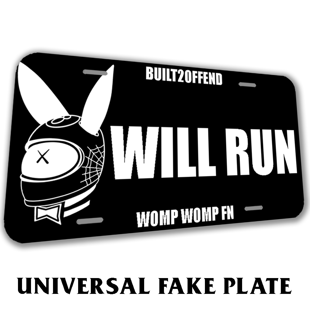 Will Run Built2Offend Plate