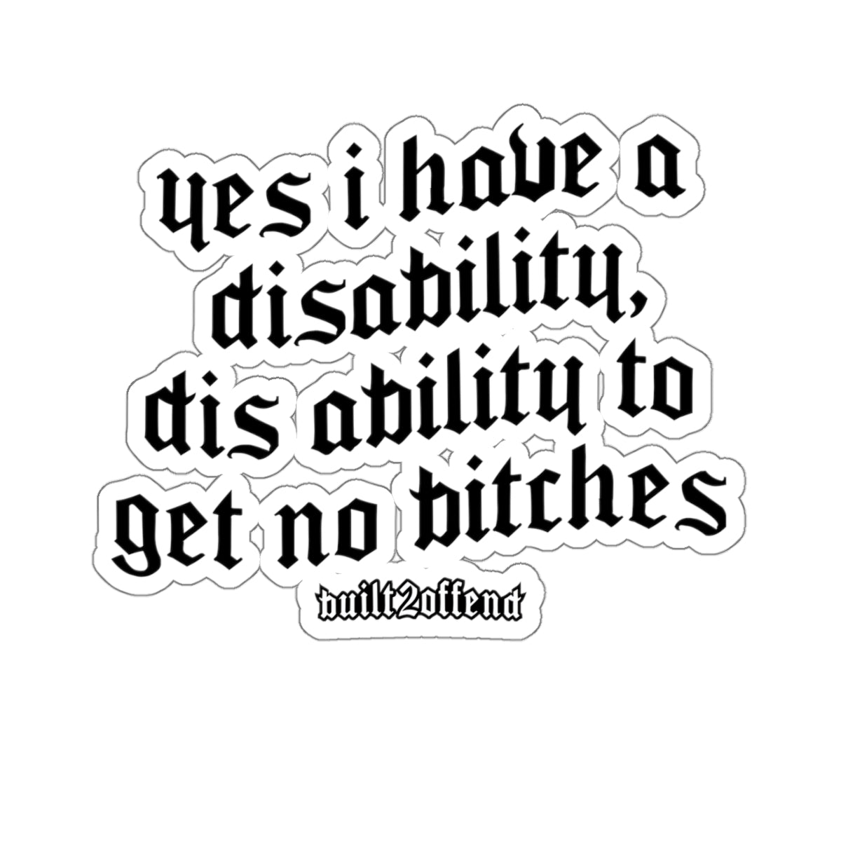 Dis ability Sticker