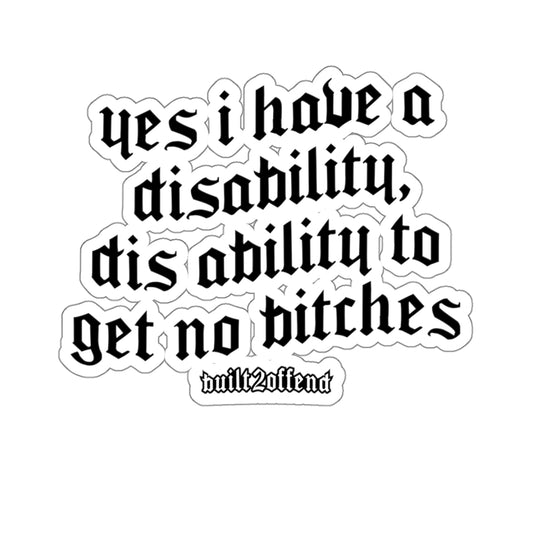 Dis ability Sticker