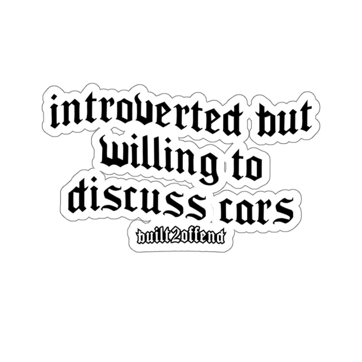 Introverted Sticker