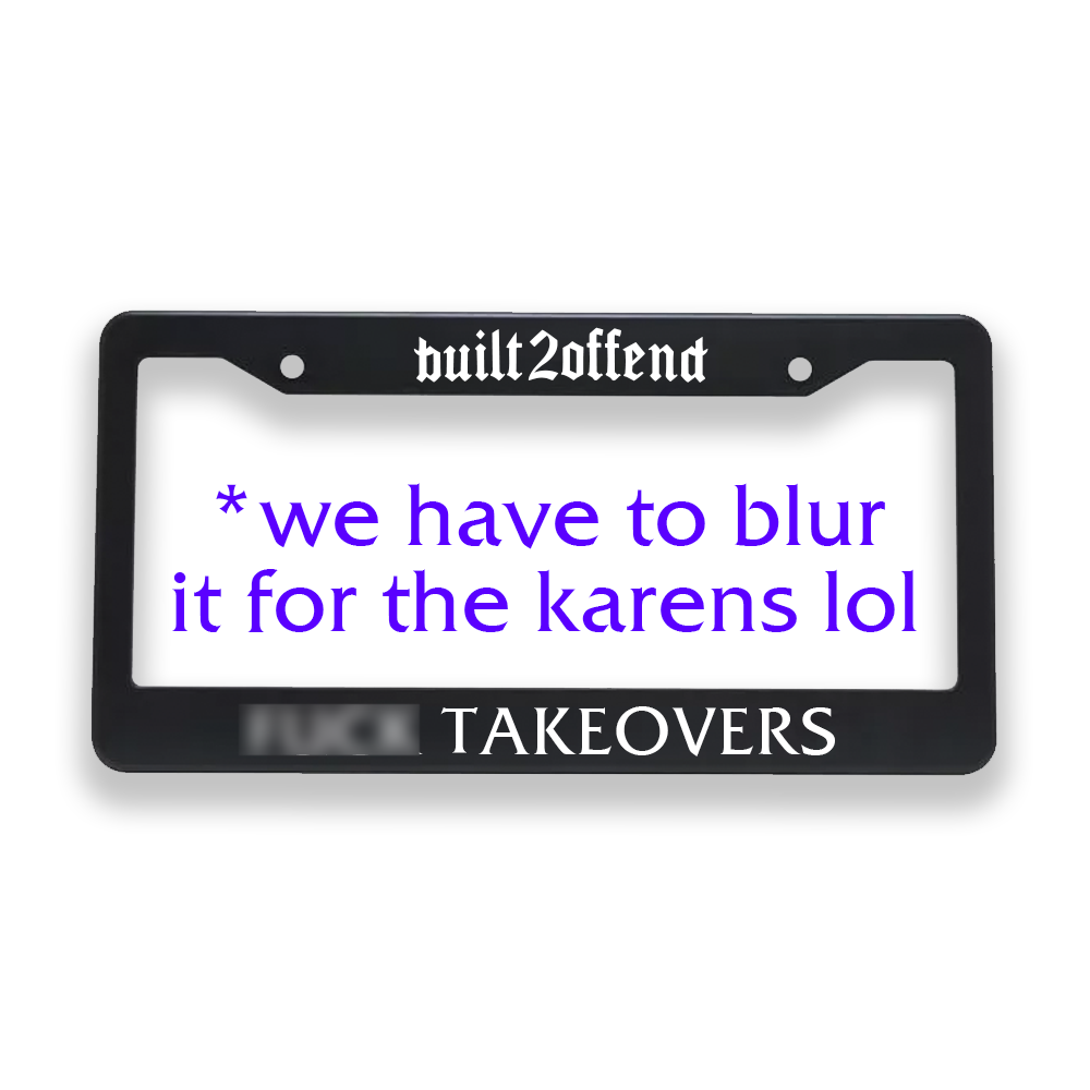 F Takeovers Plate
