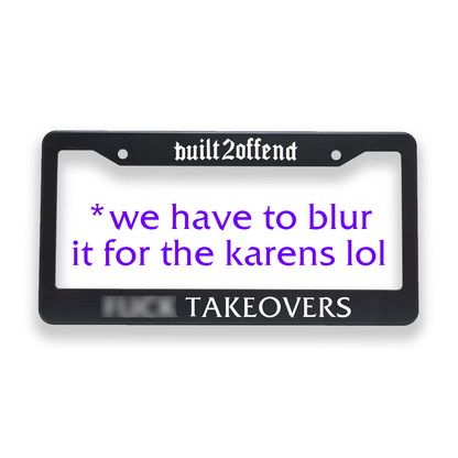 F Takeovers Plate