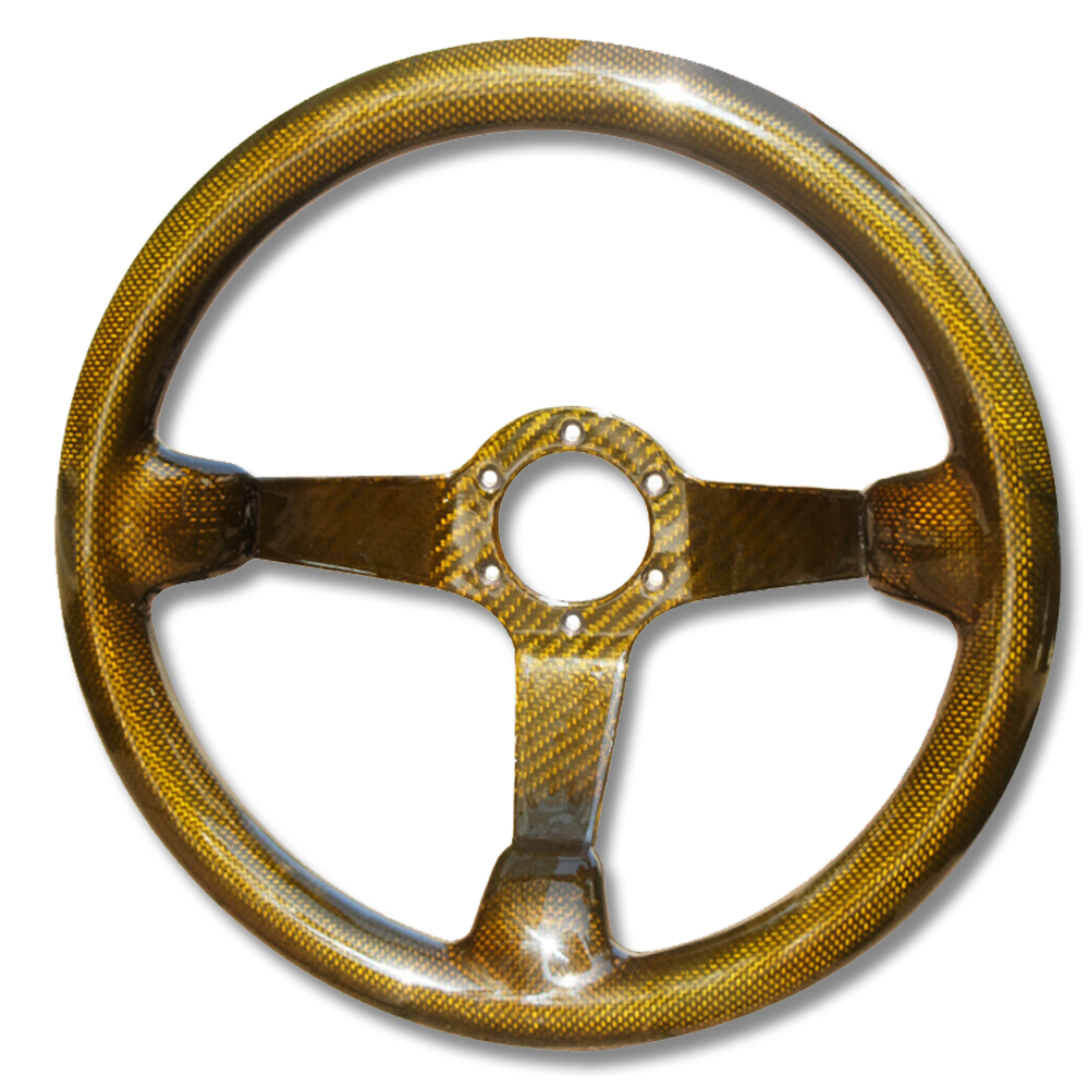 Full 24k Gold Carbon Steering Wheel