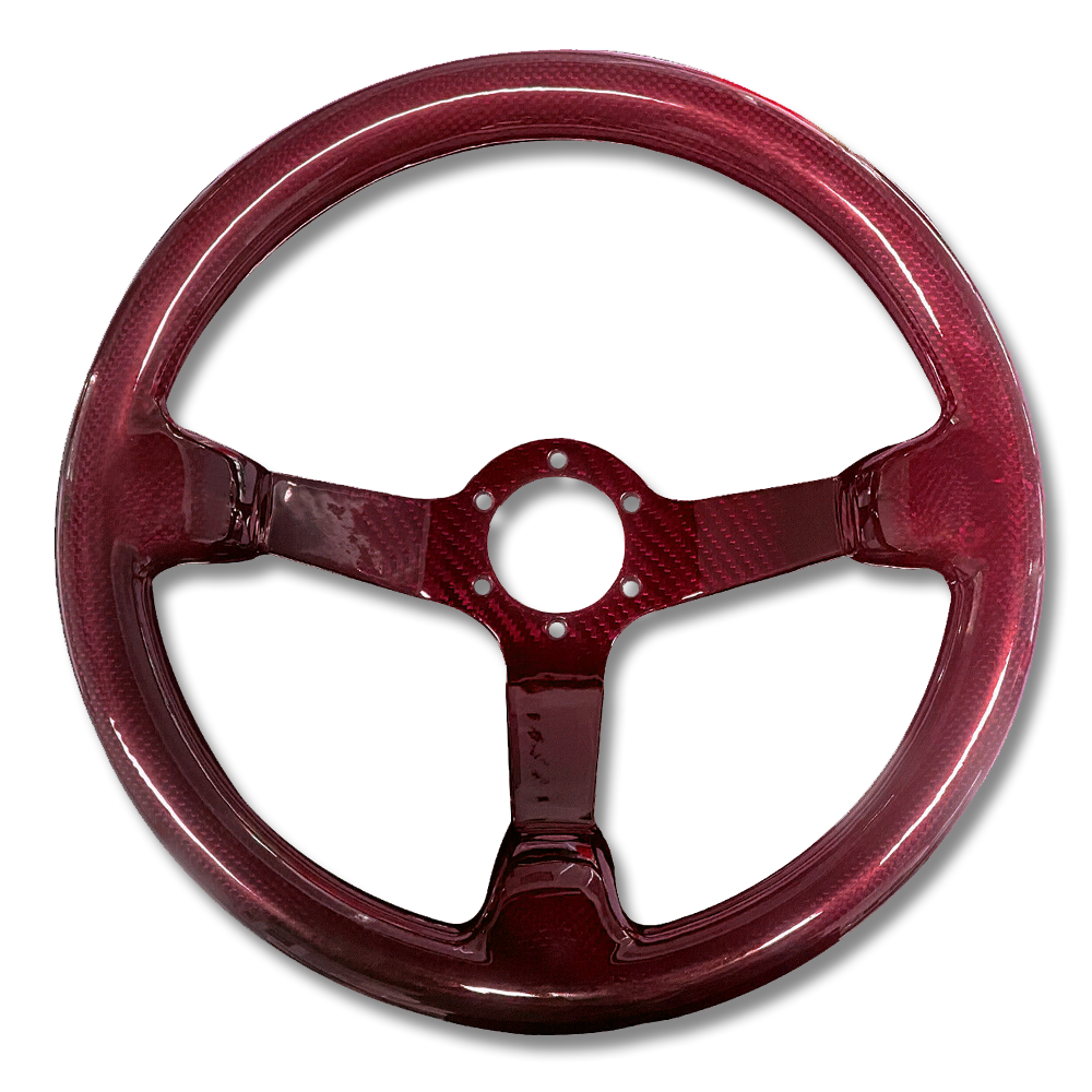 Full Period Red Carbon Steering Wheel