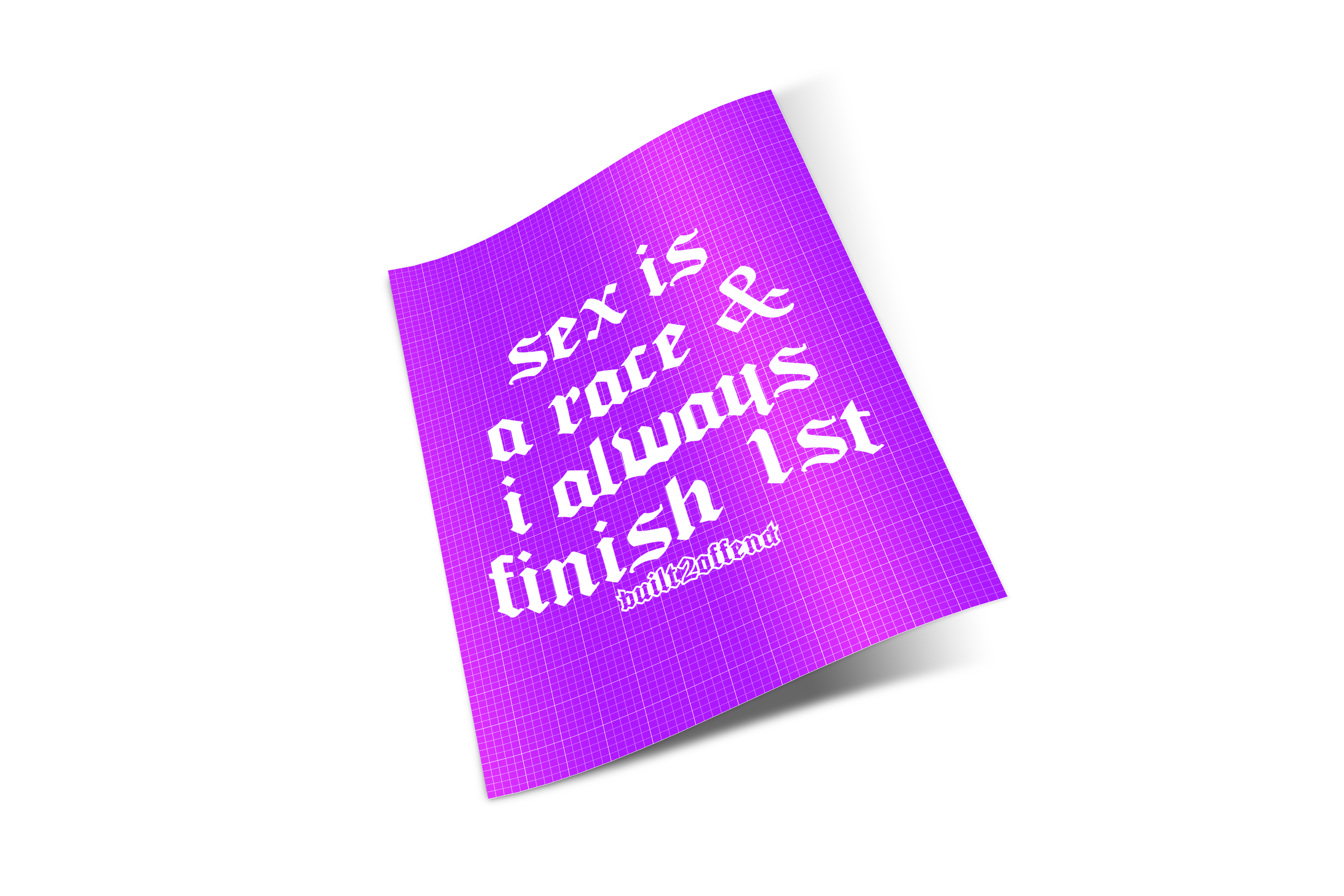 Sex Is A Race XL Banner