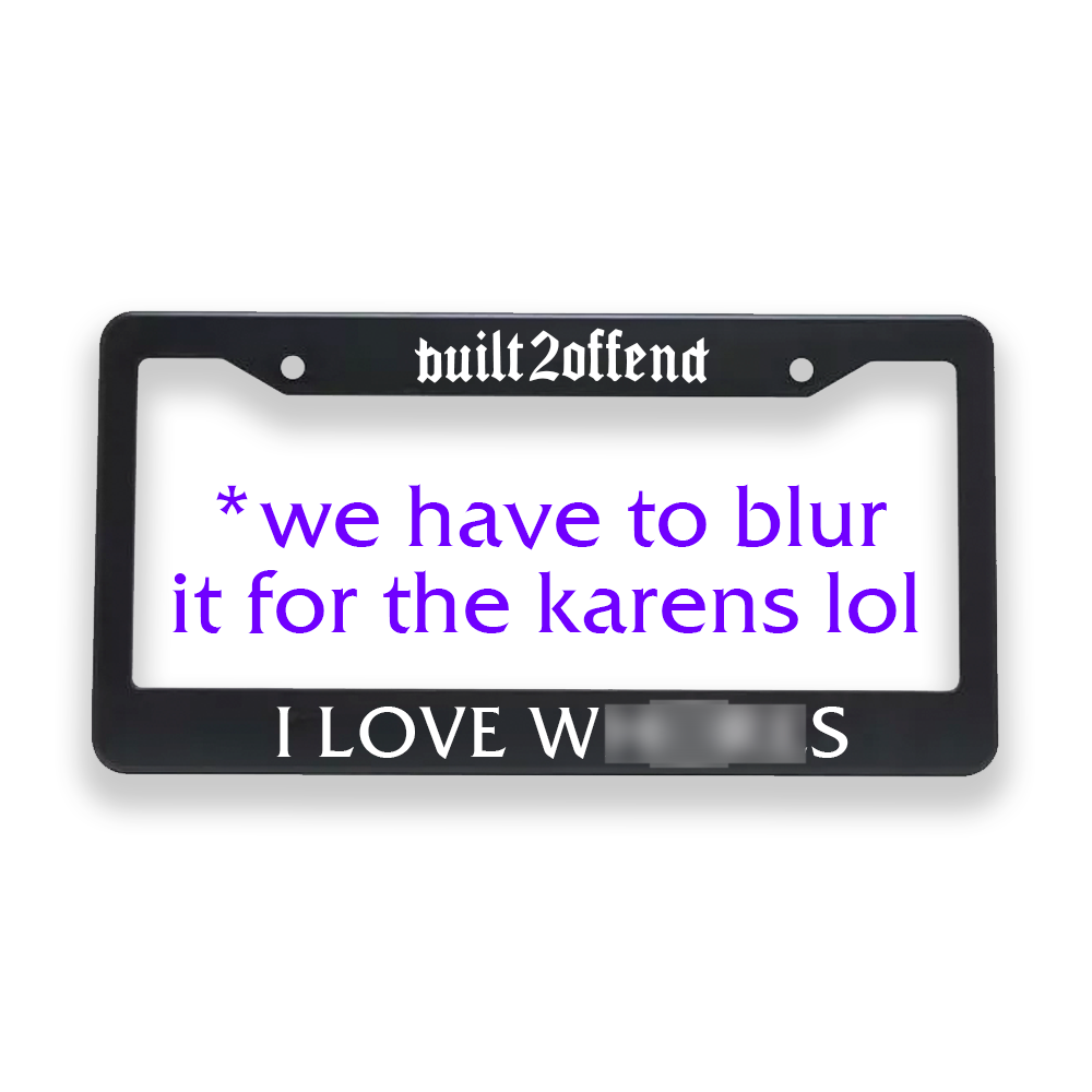 I Love Wh0res Plate